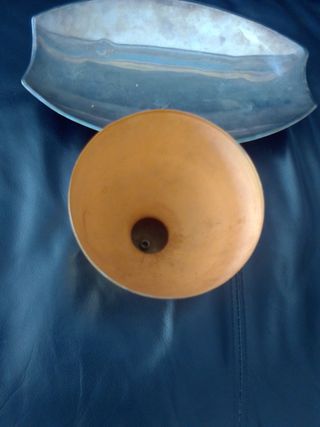 Caliz y bandeja antiguedades