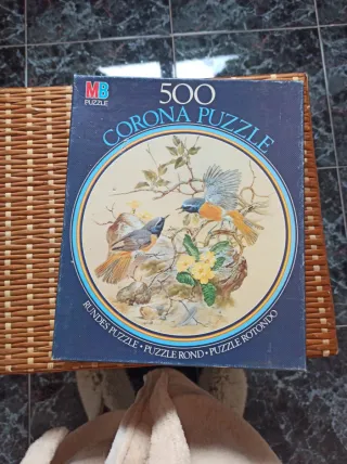 Puzzle Corona 500 piezas pájaros redondo