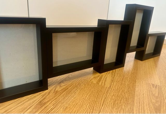 Marco de fotos multiposición madera negro