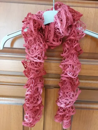 Sciarpa donna rosa/rossa