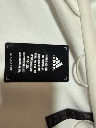 Chaqueta Adidas Blanca con Cremallera