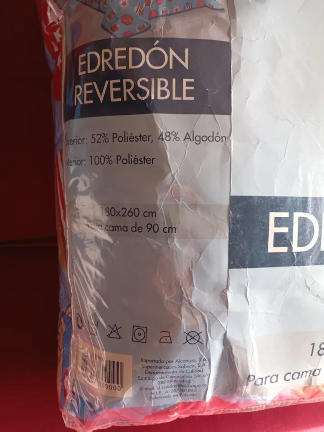 Edredón Reversible 180x260 cm