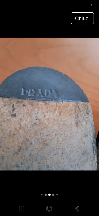 Scarpe uomo Prada stringate nere taglia 40