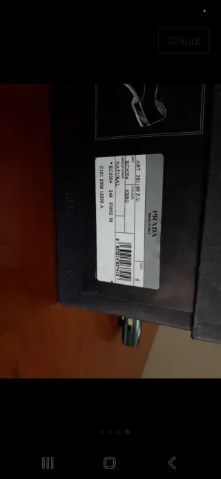 Scarpe uomo Prada stringate nere taglia 40