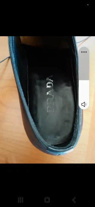 Scarpe uomo Prada stringate nere taglia 40