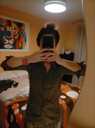 Camisa safari Dandara verde