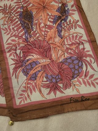 Foulard scuarpa seta pura vintage