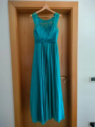 Abito da cerimonia blu petrolio