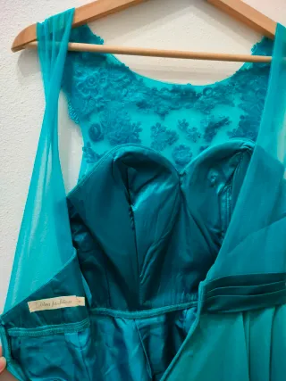 Abito da cerimonia blu petrolio