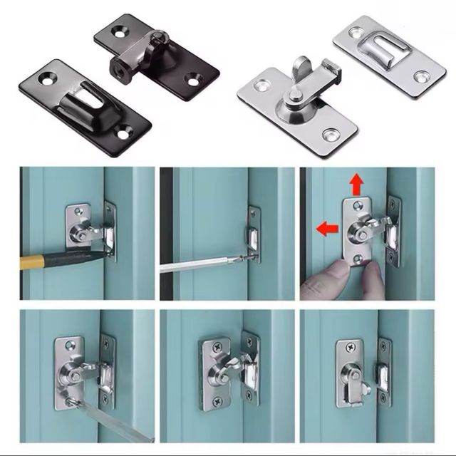 Gancio chiusura leva 90° acciaio