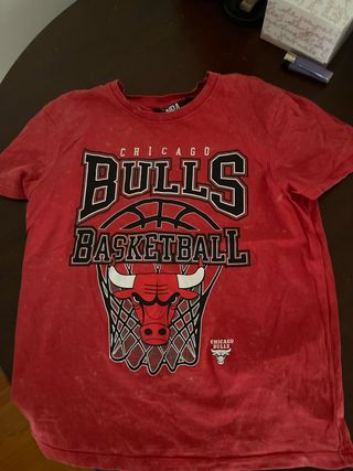 Camiseta Chicago Bulls Niño Roja 8/9 años
