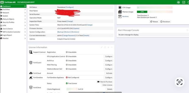 Firewall Fortinet 60E