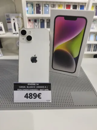 iPhone 14 Blanco 128GB Reacondicionado