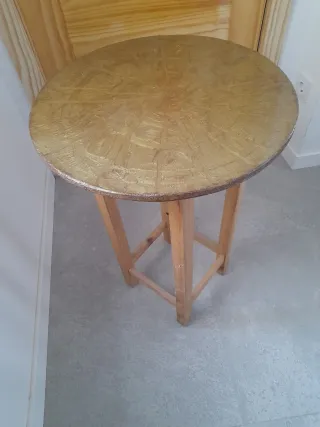 Mesa camilla redonda madera