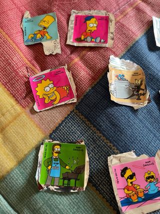 Pegatinas Simpsons Chicles Boomer 2001 (Lote 3)