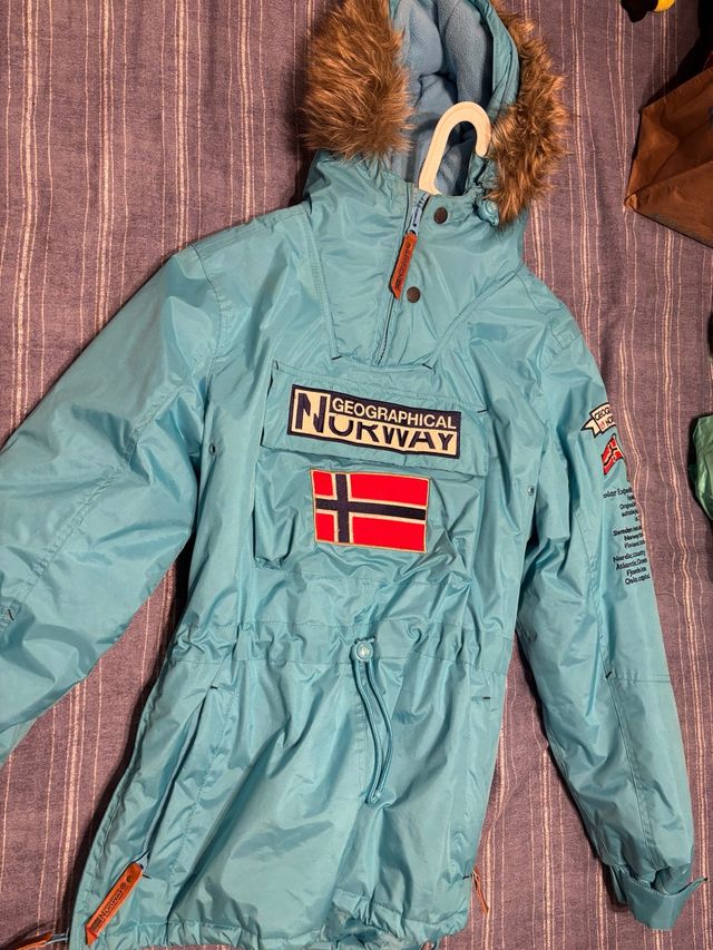 Abrigo Geographical Norway Azul Claro