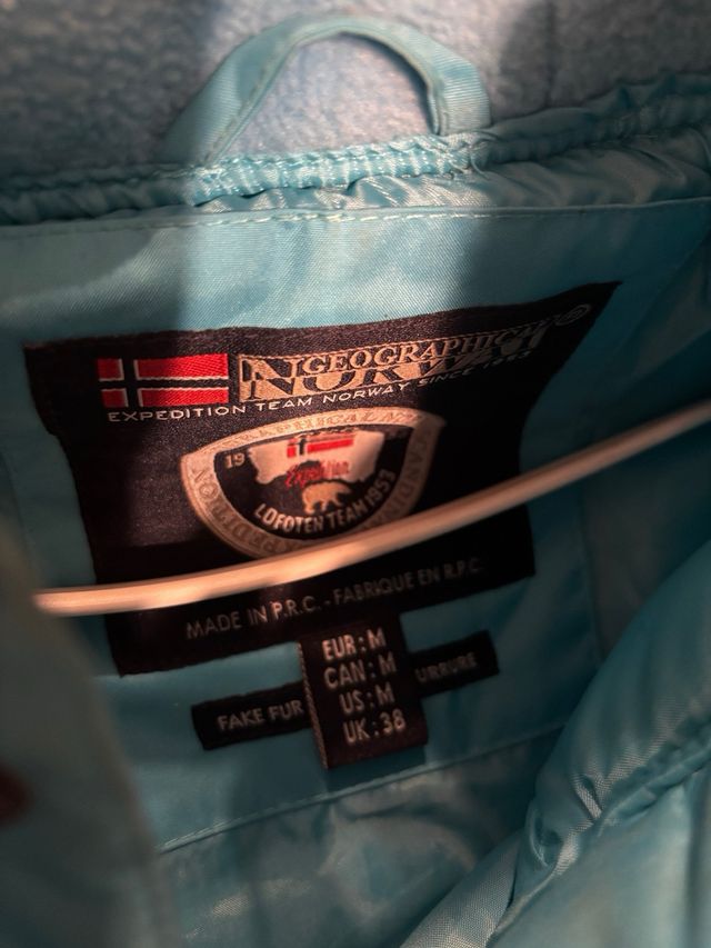 Abrigo Geographical Norway Azul Claro