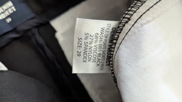 Denim Project Pantalón Corto Negro Talla 29