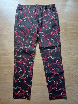 Pantalón Zara estampado mujer chino