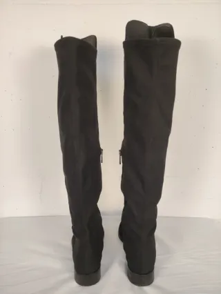 Stivali donna vera pelle neri sopra il ginocchio