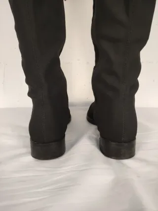 Stivali donna vera pelle neri sopra il ginocchio