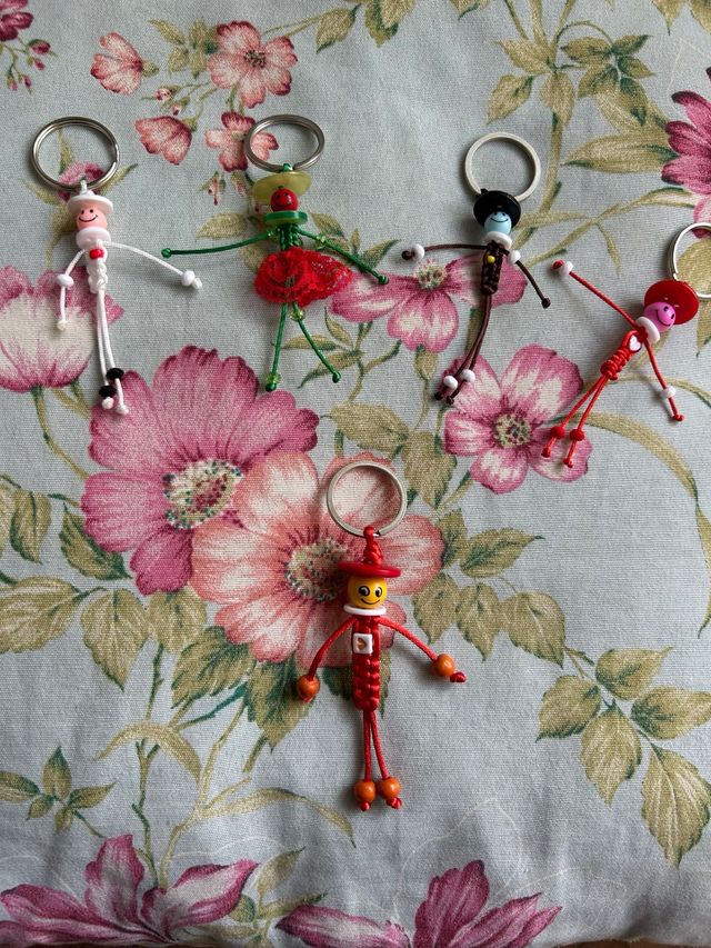 Llaveros personalizados hechos a mano.