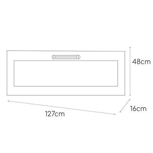 Chimenea Eléctrica Mural con Efecto Llama3D OREGON