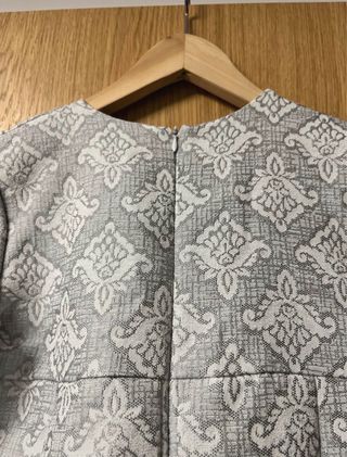 Vestido fiesta niña estampado lazo negro