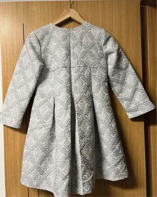 Vestido fiesta niña estampado lazo negro