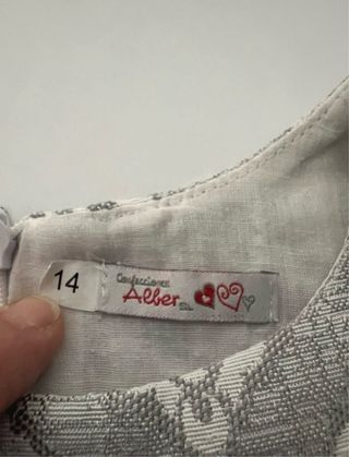 Vestido fiesta niña estampado lazo negro