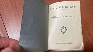 SAN NICOLA DI BARI MANUALE DI PREGHIERE storico