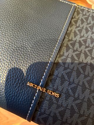 Bolso Michael Kors Flora Mediano Negro/Azul