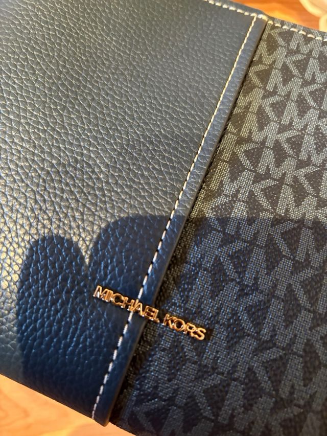 Bolso Michael Kors Flora Mediano Negro/Azul