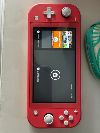 Nintendo Switch Lite rosa+cover + 2 giochi+adattato
