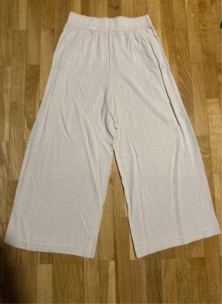 Pantalón palazzo beige