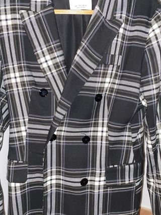 Chaqueta cuadros Bershka Talla S