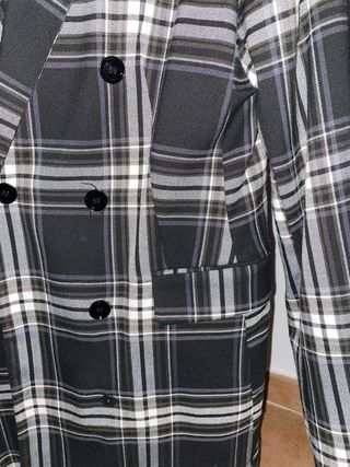 Chaqueta cuadros Bershka Talla S