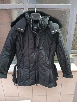 Giubbino Refriguer bimba nero con cappuccio