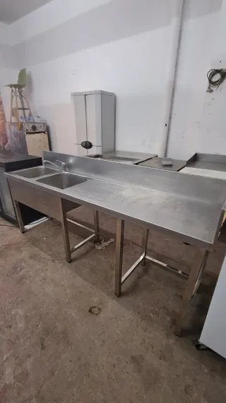 Fregadero industrial acero inoxidable