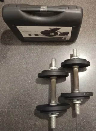 Mancuernas ajustables con discos