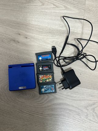 Nintendo Game Boy Advance SP Azul + Juegos