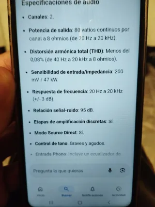 Amplificador Marantz SR4021 Plata