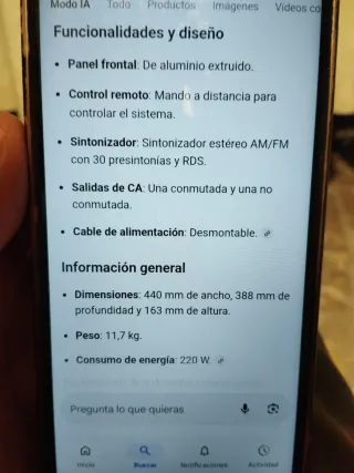 Amplificador Marantz SR4021 Plata