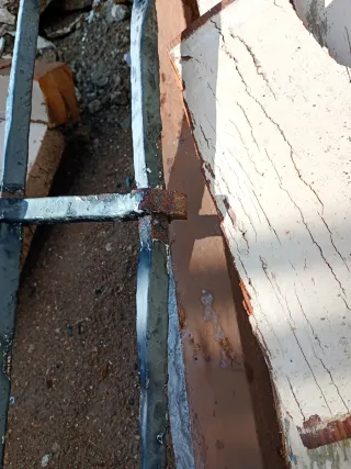 Reja antigua maciza sin soldadura