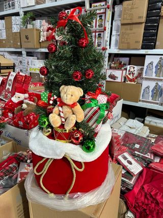 Orsetto Teddy con Albero di Natale H85