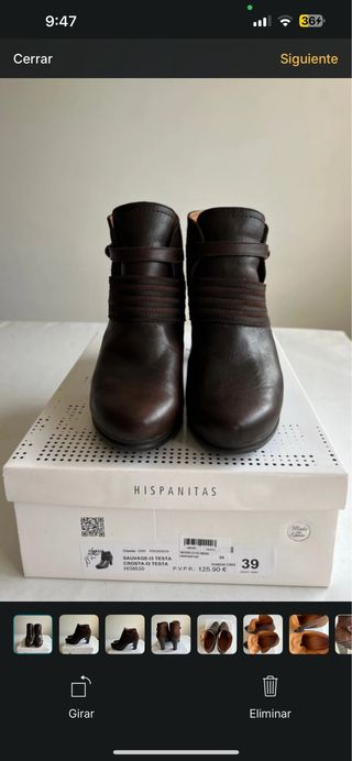 Botines Pikolinos Piel Marrón Talla 39