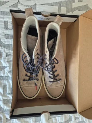 Scarpe Converse Camoscio Beige