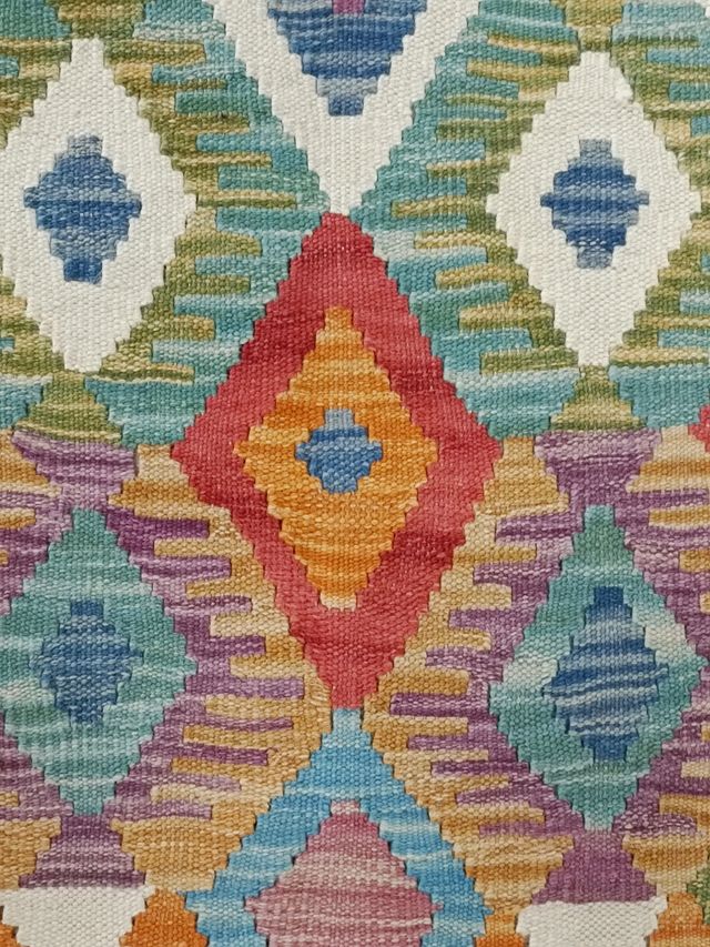 Tappeto Kilim afgano 188x68 cm lana