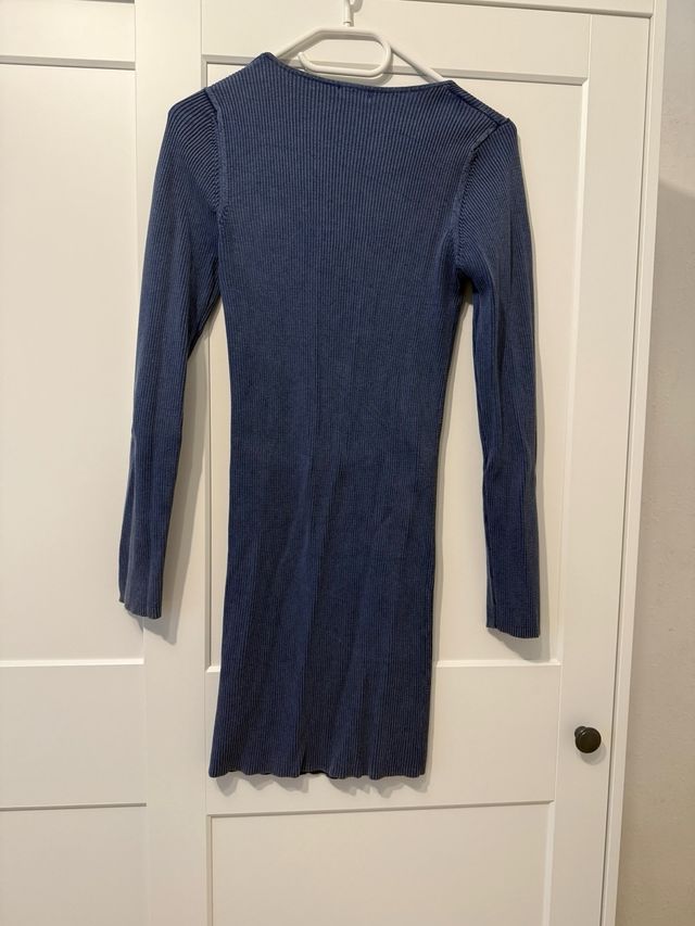 Vestido Stradivarius Azul Talla M