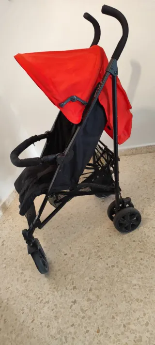 Silla de paseo Jane Hop negra/roja